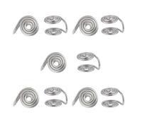 Hobbspring 5 Pairs Pressure Earrings for Keloids Stainless Steel Clip Earrings Silver Compression Earring Spiral Non-Pierced Earrings for Women Men Ladies