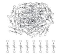 Hobbspring 60Pcs Thorns Charms Gothic Connector Charms Bulk Infinity Links Charms Alloy Wire Pendants Barbed Wire Jewelry Making Tibetan Style Metal Connector for DIY Crafts Bracelet Necklace Earring