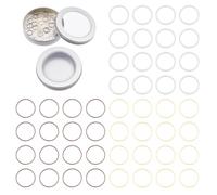 Hobbspring 72Pcs Metal Stitch Markers Round Knitting Stitch Markers 3Colors