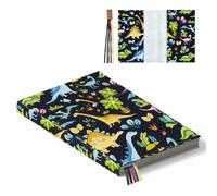 Hobbspring Book Cover Sleeve 27x18cm Adjustable Polyester Book Covers with Bookmark Cartoon Dinosaur Book Cover Protector for Paperbacks Hardcover Notebook Planner Book Lovers Back to School