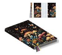 Hobbspring Book Cover Sleeve 27x18cm Adjustable Polyester Book Covers with Bookmark Magic Mushroom Book Cover Protector for Paperbacks Hardcover Notebook Planner Book Lovers