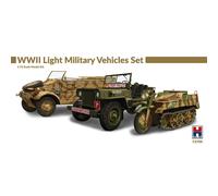 Hobby 2000 72705 WWII Light Military Vehicles Set 1:72 Model Kit