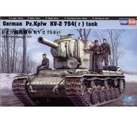 Hobbyboss 1:48 scale model kit - German Pz.Kpfw KV-2 754(r) tank HBB84819