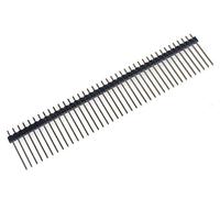 Hobby Components 40 Pin 2.54mm 20mm Long Black Header Pins Male