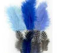 Hobby & Crafting Fun - Marabou & Guinea Fowl Feathers - 18pcs Boy