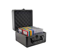 Hobby Defense Graded Card Case, 2 Row with Key Lock, PSA Slab Case for Graded Cards, Trading Storage Box- Black