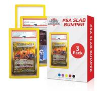 Hobby Defense PSA Slab Bumper - 3 Pack, Easy On and Off TPU Slab Protector, Fits Standard Case Only, Stylish PSA Bumper Guard Card Protector, Easy Grip and Edge Protection (Yellow)