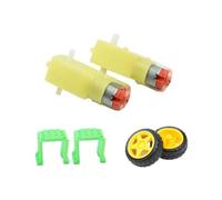 Hobby electronic starter DC electronic starter Gear 1:200 3V 36RPM 6V 72RPM Gear electronic starter For Diy Kit Wheels Drive for Robotic Vehicle DIY Beginners MQXFCZUX(2PCS,Double Shaft)
