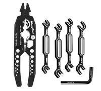 Hobby Fans Metal Shock Absorber Pliers Rod Ball Clamp & 4PCS Wrenches Multi-Function RC Tool Combo Set for 1/8 1/10 RC Car