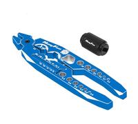 Hobby Fans Metal Shock Absorber Pliers Rod Ball Clamp & Ball Joint Wrench Multi-Function RC Tool Combo Set for 1/8 1/10 RC Car, Blue