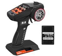 Hobby Fans RC Radio System 7CH 2.4G RC Transmitter with Receiver Anti-Jamming Remote Controller for RC Car Crawler Boat, Knob