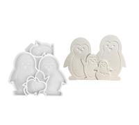Hobby Figurine Template Silicone Mold 15.3x15.4cm for Cement