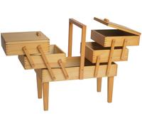Hobby Gift Cantilever Sewing Box - Beech Wood