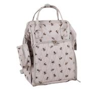 Hobby Gift Craft Storage Backpack - Bee Design, 30X24X43Cm, Multi-Compartment, Yarn Feed, Knitting & Crochet
