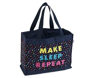 Hobby Gift Craft Tote Bag, Navy Stars, Large