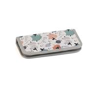 Hobby Gift Crochet Case - Elasticated Crochet Hook Storage - 100% Cotton Hard Zippered Case - 10 x 20 x 3cm - Knit Happens