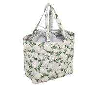 Hobby Gift Drawstring Craft Bag - Wool Storage Tote - 100% Cotton - Hydrangea 18x32x34cm
