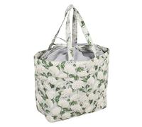 Hobby Gift Drawstring Craft Bag - Wool Storage Tote, Yarn Holder 100% Cotton, Hydrangea, (d/w/h) 18 x 32 x 34cm