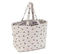 Hobby Gift Drawstring Fabric Craft Tote Bag, Bee