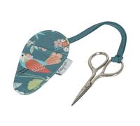 Hobby Gift Embroidery Scissors Vintage in Case 5.5 x 11cm Aviary