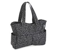 Hobby Gift Exclusive Craft Bag, Shoulder Bag, Knitting Bag, Yarn Storage, School bag, 13 x 34.5 x 29cm, Leopard