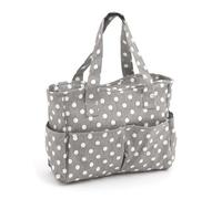 Hobby Gift Exclusive Craft Storage Bag, PVC Cotton, Polka Dot Grey, 13 x 36 x 31cm
