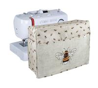 Hobby Gift Exclusive Sewing & Embroidery Machine Cover with Pockets, Dust, for Most Standard Machines Singer Brother 33.5 x 44 x 21cm, Bee
