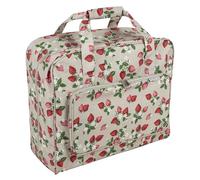 Hobby Gift Exclusive Sewing Machine Bag PVC Padded Carrying Bag Extra Accessories Storage 20 x 44 x 38cm, Strawberries
