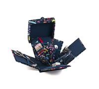 Hobby Gift Filled Sewing Kit - Victorian Style Square - 10.5 x 10.5 x 12.5cm - Mini Sewing Machines