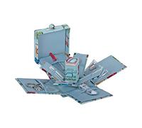 Hobby Gift Filled Sewing Kit - Victorian Style Square - 10.5 x 10.5 x 12.5cm - Sewing Machines