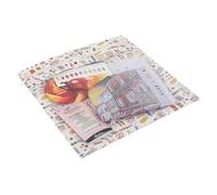 Hobby Gift Handy Project Pouch - Haby Notions Cotton Fabric, Zippered with Transparent Front Pocket for Needlecraft, Rear Pocket for Diagrams & Accessories, 1 x 30 x 29.5cm
