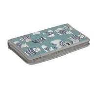 Hobby Gift Interchangeable Needle Pockets for Crochet Hooks Accessories-100% Cotton Hard Zippered Case, Woolly Pully, (d/w/h) 2 x 17.2 x 28.5cm