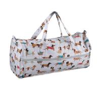 Hobby Gift Knitting Bag - Cotton Yarn Storage Bag With Zip Pocket 45 X 19.5 X 16.5Cm