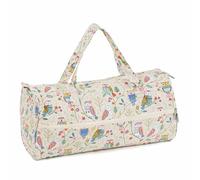 Hobby Gift Knitting Bag - Large Yarn Holder Wool Storage Bag - Zipper Compartment for Up to 40cm Knitting Needles, Crochet Hooks and Accessories - 16.5 x 45 x 19.5cm - Twit Twoo