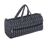 Hobby Gift Knitting Bag - Large Yarn Holder Wool Storage Bag - Zipper Compartment for Up to 40cm Knitting Needles, Crochet Hooks and Accessories - 16.5 x 45 x 19.5cm - Deco