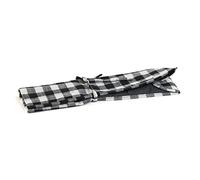 Hobby Gift Knitting Pin Wrap, Monochrome Gingham