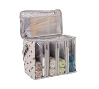 Hobby Gift Knitting Bag Bee – Large, Removable Dividers, Multiple Pockets, PVC Cover, 24x40x30cm