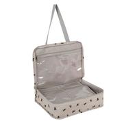 Hobby Gift Exclusive Project Case - Sewing & Yarn Storage, Craft & Knitting Bag for Classes & Travel, 3 Plastic Pocket Inserts for Accessories & Organising - 100% Cotton 34 x 28 x 12cm - Bees