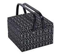Hobby Gift Large Sewing Craft Hobby Storage Box, Twin Lid, Square, Deco