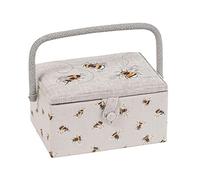 Hobby Gift Sewing Basket Sewing Bee Embroidered Medium