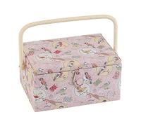 Hobby Gift Medium Sewing Craft Hobby Storage Box, Birds on Bobbin