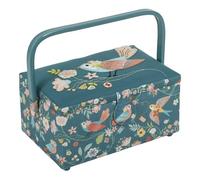Hobby Gift Medium Sewing Craft Hobby Storage Box, Rectangle, Appliqué, Bird Aviary