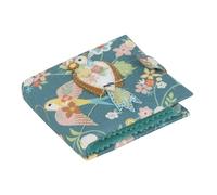 Hobby Gift Needle Case Aviary - 100% Cotton Sharps Storage, 5 Needles, 4 Safety Pins & Scissors