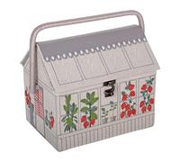 Hobby Gift Novelty Sewing Craft Hobby Storage Box, Embroidered, Strawberry Greenhouse