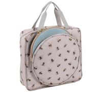 Hobby Gift Project or Craft Bag with Embroidery Hoop Storage Soft: Bee