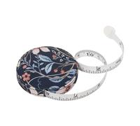 Hobby Gift Retractable Tape Measure - 150cm/60" Blossom Birds Sewing & Craft Measuring Tape Covered in Classic Arts & Crafts Print Cotton Fabric, Imperial & Metric Measurements, Compact & Portable