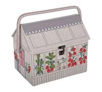 Hobby Gift Sewing Box Embroidered Strawberry Greenhouse