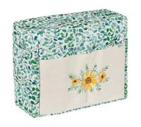 Hobby Gift Exclusive Sewing & Embroidery Machine Cover with Pockets, Dust, for Most Standard Machines Singer Brother 33.5 x 44 x 21cm, Eucalyptus