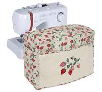 Hobby Gift MRSMCƢ Exclusive Sewing & Embroidery Cover with Pockets, Dust, for Most Standard Machines Singer Brother, Strawberries