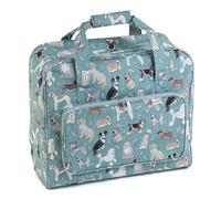 Hobby Gift Blue Scotty Dogs Sewing Machine Bag